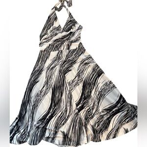 Newport News Tie Halter Backless Size M